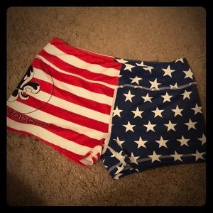 Barbell voodoo flag shorts